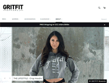 Tablet Screenshot of gritfitapparel.com